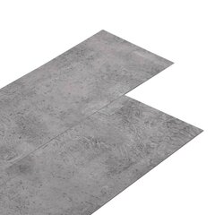 Põrandapaneelid vidaXL, betoonpruun, PVC, 5,21 m², 2 mm hind ja info | Laminaatpõrandad | kaup24.ee