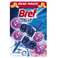 WC-poti värskendaja BREF Blue Aktiv Fresh Flowers​, 2x50 g hind ja info | Puhastusvahendid | kaup24.ee