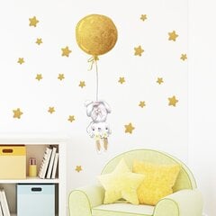 Lastetoa seinakleebis Jänku õhupalli ja tähtedega hind ja info | Seinakleebised | kaup24.ee