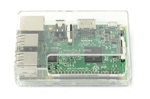 Raspberry Pi mudel 3B+/3B/2B ümbris, läbipaistev GPIO juurdepääsuga hind ja info | Robootika, konstruktorid ja tarvikud | kaup24.ee