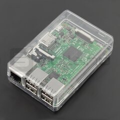 Raspberry Pi mudel 3B +, 3B, 2B ümbris, läbipaistev hind ja info | Robootika, konstruktorid ja tarvikud | kaup24.ee