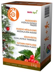 Igihaljaste taimede sügisväetis Baltic Agro, 1kg hind ja info | Kuivväetised | kaup24.ee
