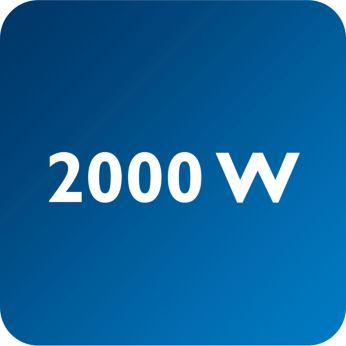 Iki 2000 W galia užtikrina nuolatinį galingos garų srovės tiekimą