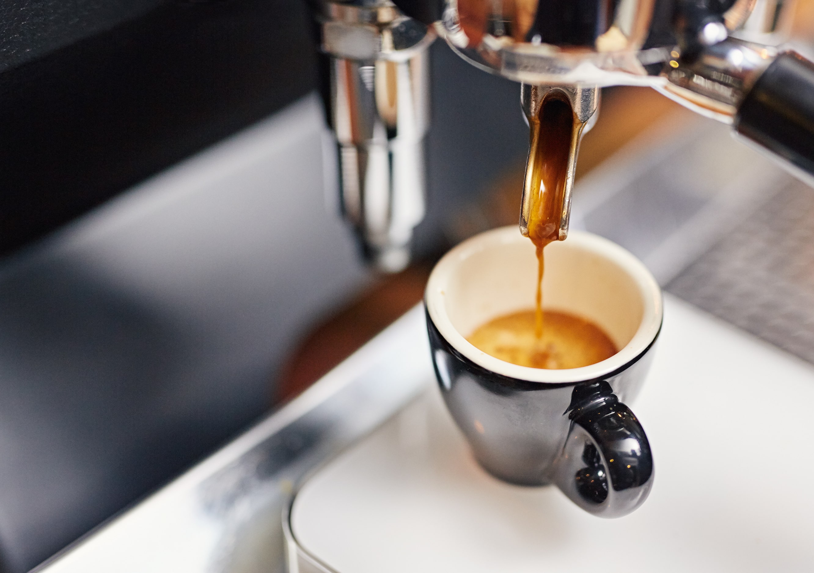 espresso käpaga kohvimasinast